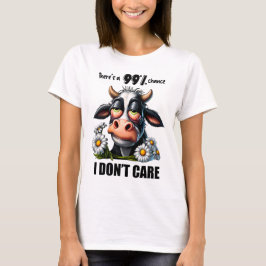 Camiseta Engraçada Vaca Sarcástica Citação E Ditos