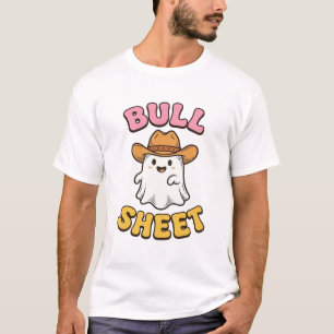 Camiseta engraçada vintage de cowboy fantasma fofo