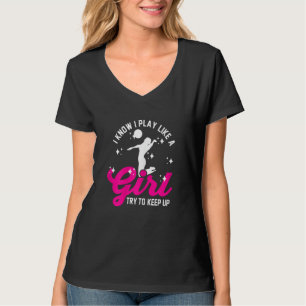 Camiseta Engraçada Voleibol Mulheres E Meninas Vol