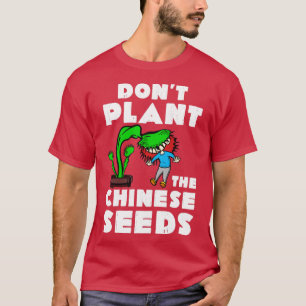 Camiseta Engraçadas sementes chinesas estranhas no correio