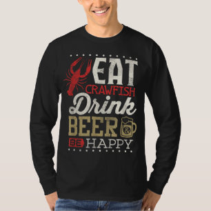 Camiseta Engraçadeiras Engraçadas Bebem Cerveja Feliz Homen
