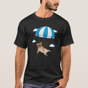Camiseta Engraçadinho Cachorro Pato Pet Skydiving Paragl
