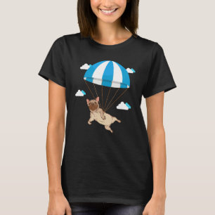 Camiseta Engraçadinho Cachorro Pato Pet Skydiving Paragl