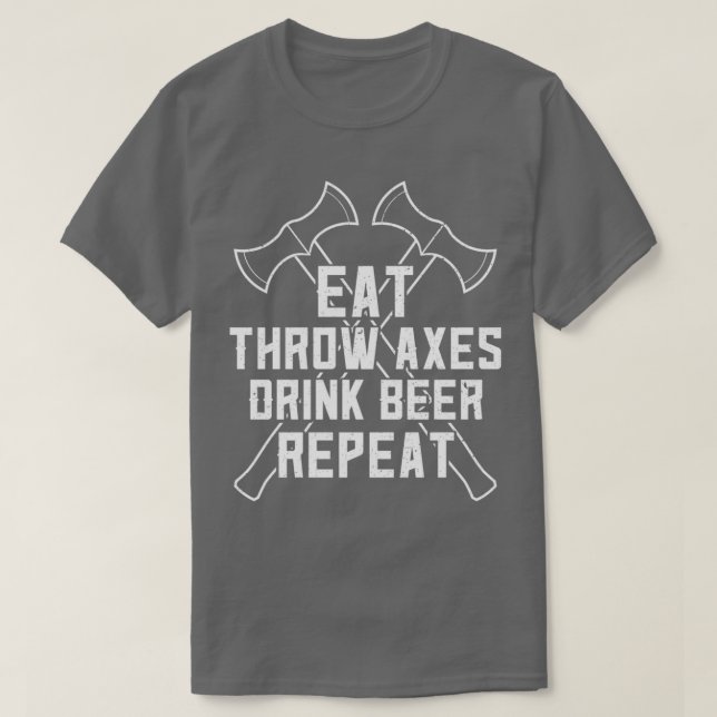 Camiseta Engraçadinho E Bebendo De Cerveja Comem Bebida Ax (Frente do Design)