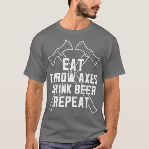 Camiseta Engraçadinho E Bebendo De Cerveja Comem Bebida Ax