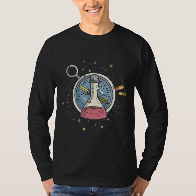 Camiseta Engraçado С história da Science Pun (Frente)