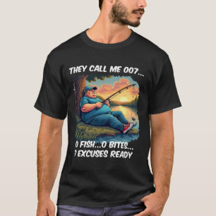 Camiseta Engraçado 007 Pescador Explica Tee