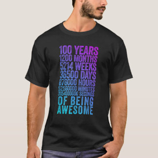 Camiseta Engraçado 100.º aniversário do Metro Engraçado 100