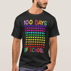 Camiseta Engraçado 100 Dias De Escola Professores Pré Kid J