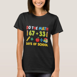 Camiseta Engraçado 100 Dias Equação Matemática Escolar Alun