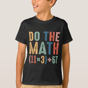 Camiseta Engraçado 100 Dias Equação Matemática Escolar Faça