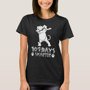 Camiseta Engraçado 101 Dias Mais Inteligente Dabbing Dalmat