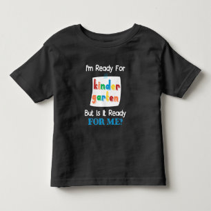 Camiseta Engraçado 1rua De Crianças Prontas Para O Jardim