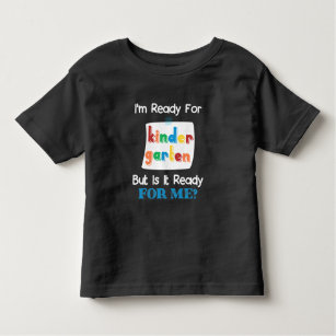 Camiseta Engraçado 1rua De Crianças Prontas Para O Jardim D