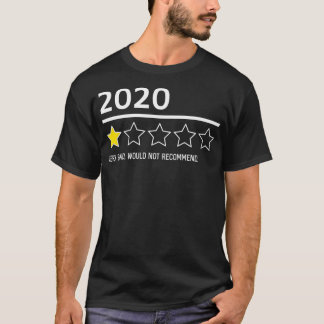 Camiseta Engraçado 2020 Anos Na Revisão 1 Estrelagem De Est
