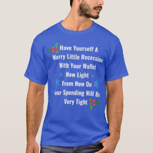 Camiseta Engraçado 2022 Feliz de Recessão Pequeno Cristo de