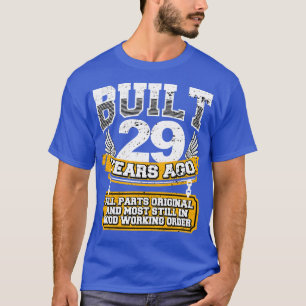 Camiseta Engraçado 29.º aniversário de Shirt Vintage constr