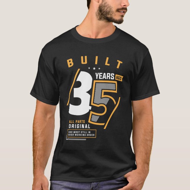 Camiseta Engraçado 35 anos de idade de aniversário 35 anos (Frente)