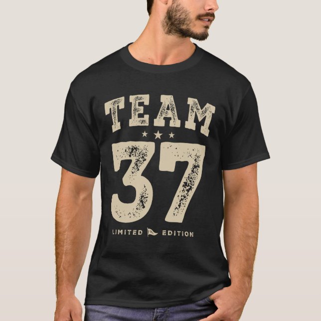 Camiseta Engraçado 37 anos de idade de aniversário 37 anos (Frente)