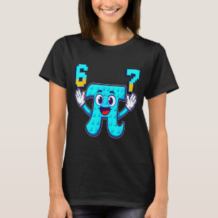 Camiseta Engraçado 3.14 6 7 meme nerd de matemática genz br