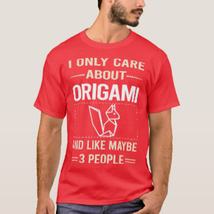 Camiseta Engraçado 3 Pessoas Origami