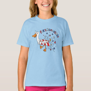 Camiseta Engraçado 4º de julho, Crianças Porco Cute