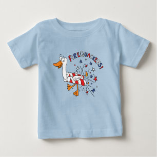Camiseta Engraçado 4º de julho, Crianças Porco Cute