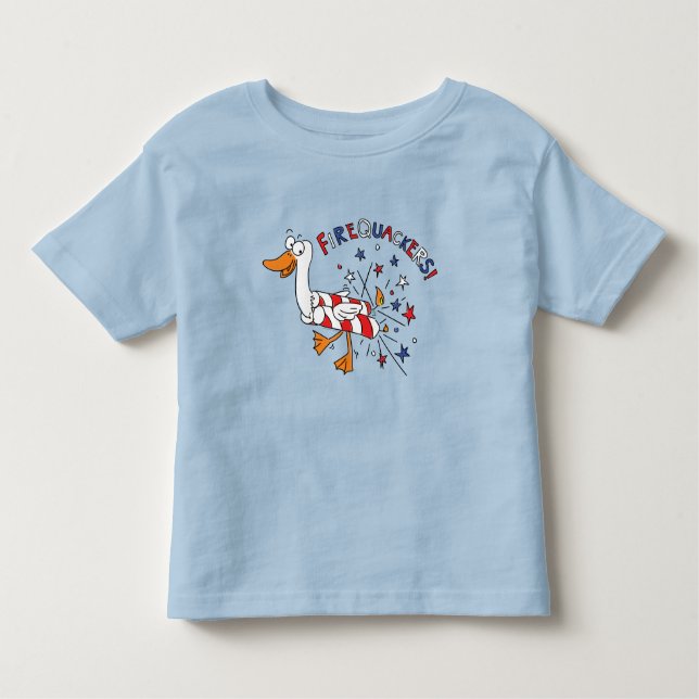 Camiseta Engraçado 4º de julho, Crianças Porco Cute (Frente)