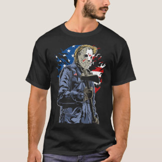 Camiseta Engraçado 4º de julho do Horror Americano