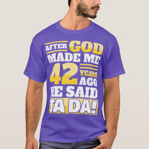 Camiseta Engraçado 42º Aniversário, 42 anos, Capa de longa