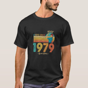 Camiseta Engraçado 43º Aniversário De Maio De 1979 Legenda