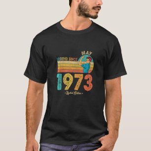 Camiseta Engraçado 49.º Aniversário de maio de 1973 Legenda