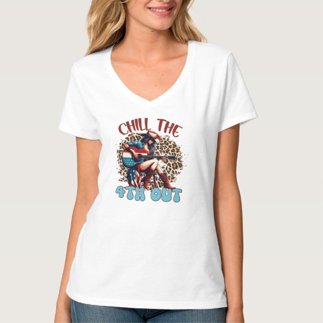 Camiseta Engraçado 4 de julho (Frente)