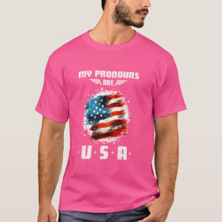 Camiseta Engraçado 4 de julho americano dizendo que minhas 
