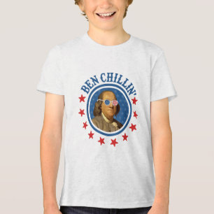 Camiseta Engraçado 4 De Julho _ Ben Chillin _ Ben Franklin