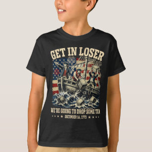 Camiseta Engraçado 4 de Julho Entrando Deixando Cair Alguns