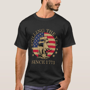 Camiseta Engraçado 4 De Julho Esmagando O Chá Desde 1773 Qu