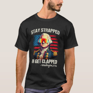 Camiseta Engraçado 4 De Julho Washington Ficar Preso Para C