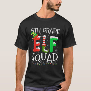 Camiseta Engraçado 5º Ano Esquadrão de Elfos Professor Alun