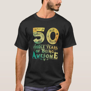 Camiseta Engraçado 50º 50 Quinquenta Anos De Idade Do Inc