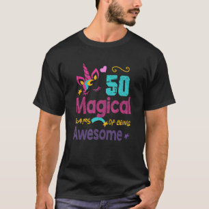 Camiseta Engraçado 50º aniversário incrível 50 anos Unicórn