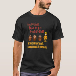 Camiseta Engraçado 50.ª Festa de aniversário - 50.º Mon