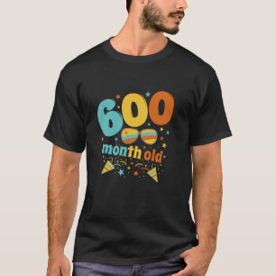 Camiseta Engraçado 50.º aniversário 600 meses de Long Sleev