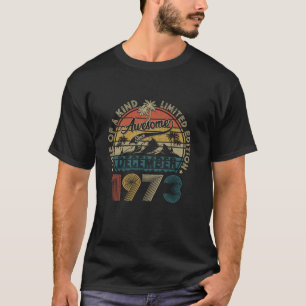Camiseta Engraçado 50 anos Dezembro 1973 Vintage 50th Birt