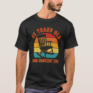 Camiseta Engraçado 55º Aniversário T Retro 55 Anos De Idade
