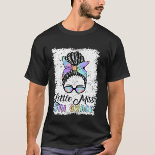 Camiseta Engraçado 5 De Volta À Escola Afro Menina Fi