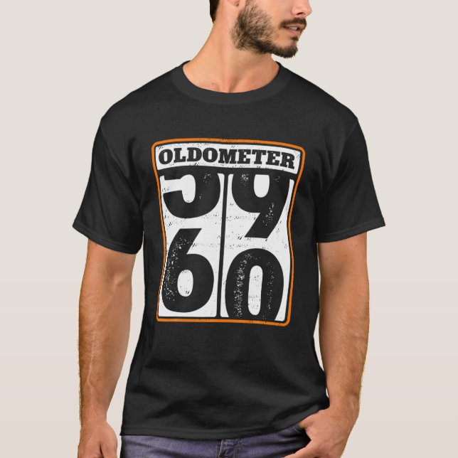 Camiseta Engraçado 60.ª Piada De Aniversário Para Homens Ol (Frente)