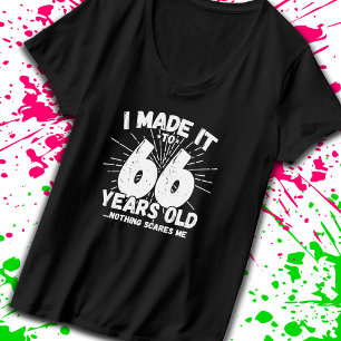 Camiseta Engraçado 66. º aniversário, citação sarcástica de