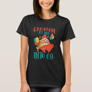 Camiseta Engraçado 69 Celebração de Cruzeiro de Aniversário