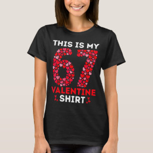 Camiseta Engraçado 6 7 Meme Seis Sete Este É O Meu 67 Dia D